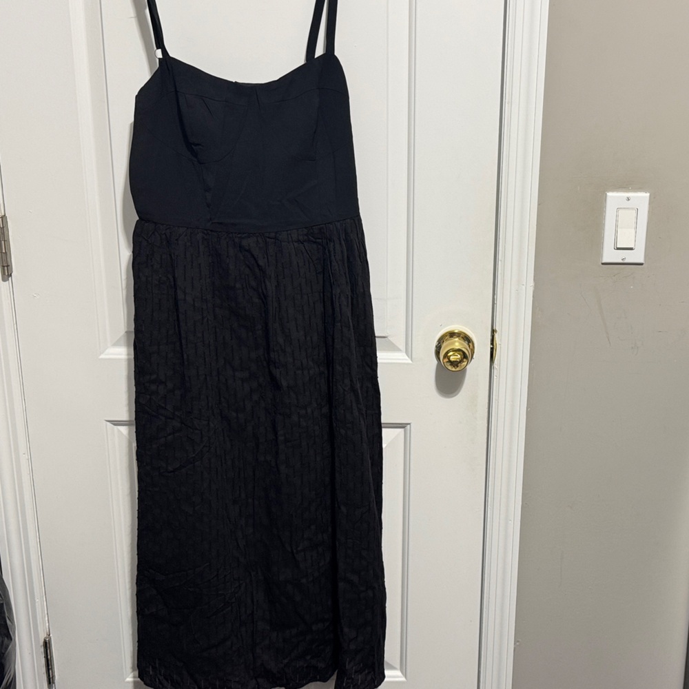 RIHOAS Black Strapless Dress